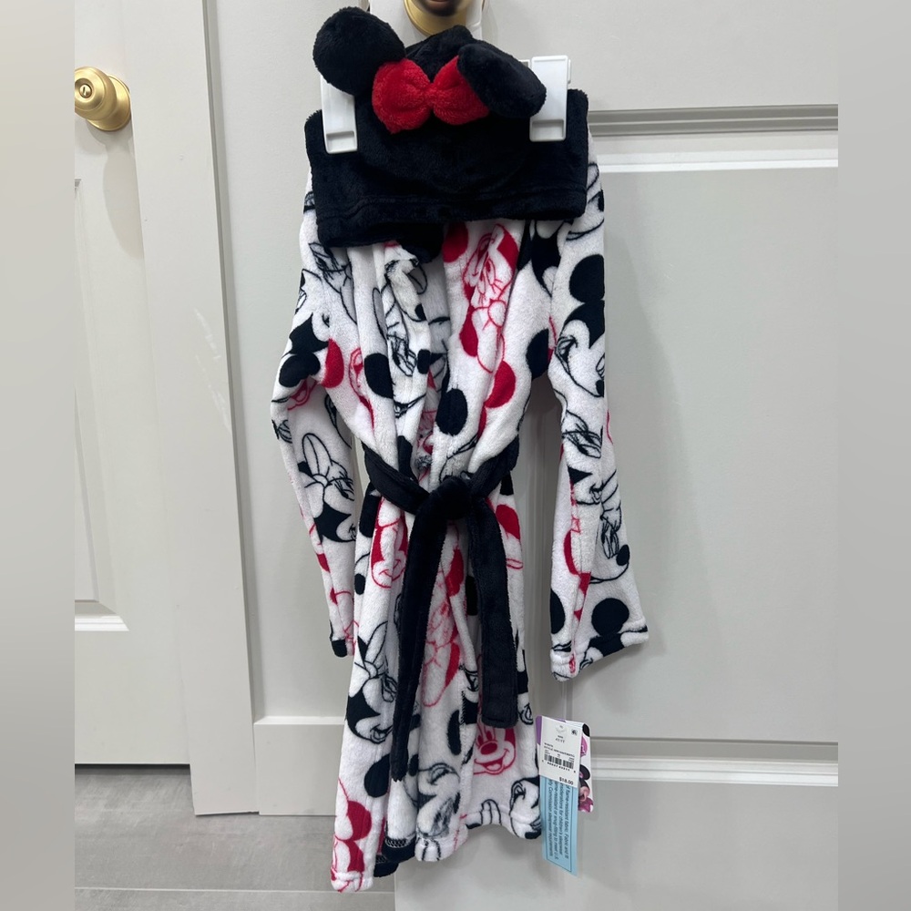 Disney Mickey Mouse Pajama Robe - Black, White, and Red